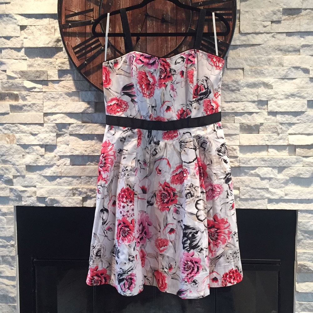 Elegant Flower Print Dress